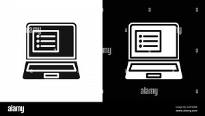 Official information online icon Black line art vector in black and white outline set collection sign Stock Vector Image & Art - Alamy