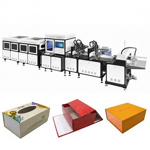 [Hot Item] High Speed Automatic Paper Cardboard Fold Box Making Machine Clamshell Folding Box Machine Foldable Box Maker Product Machine
