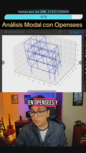 Análisis Modal con Opensees y Python | Structural Tech