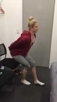 Sit to stand hands behind back