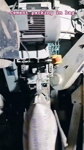 cement packing on bag