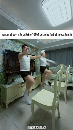 "Exercises with a chair to gently activate the whole body.