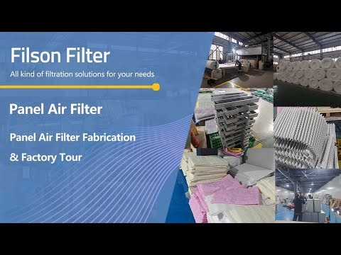 Panel Air Filter Fabrication & Factory Tour|Pleated Pre Filters, Pocket Filters, HEPA Air Filters