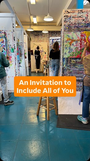 💜 All of you is welcome here #intuitivepainting #intuitiveart #creativeexpression #expressiveart #paintingfromtheheart #creativefreedom #paintingworkshop #onlinepaintingclass #everyonecanpaint | The Center for Creative Exploration