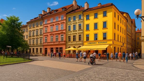 Walking Tour Through Prague Medieval Streets 4K – Czech Republic