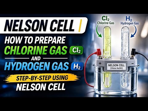 Nelson Cell| How to Prepare Chlorine gas, Hydrogen gas and sodium hydroxide through Membrane Cell