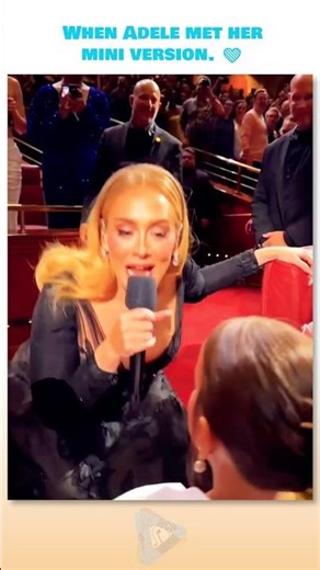 When Adele met her mini version. ❤️