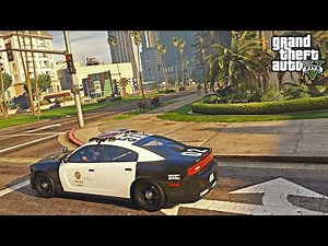 LAPD Dodge Charger Patrol! | GTA 5 Real Life Los Angeles Police Mod (LSPDFR)