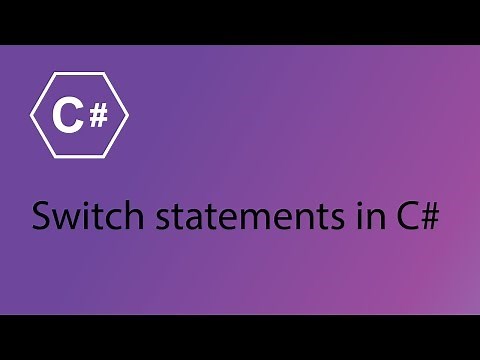 C# Programming Tutorial 9 - Switch statements
