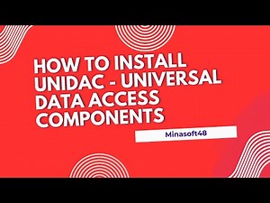 how to install UniDAC - Universal Data Access Components in Delphi 12.3 Athens