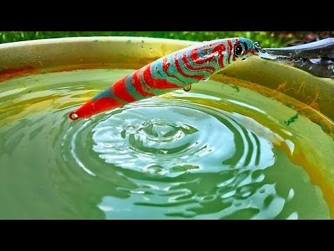 DIY Hydro Dipped Fishing Lures! SO SATISFYING! Making CUSTOM Lures ep1