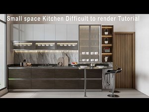 Enscape for sketchup Small space Kitchen Difficult to render Tutorial
