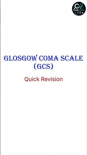 GCS (Glasgow Coma Scale) – Complete Nursing Guide | CareVerse Study