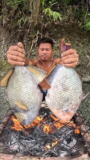 Grilling Two Massive 4.5Kg Triggerfish for an Epic Breakfast