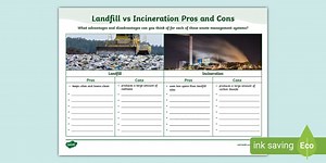 Landfill vs Incineration Pros and Cons Activity