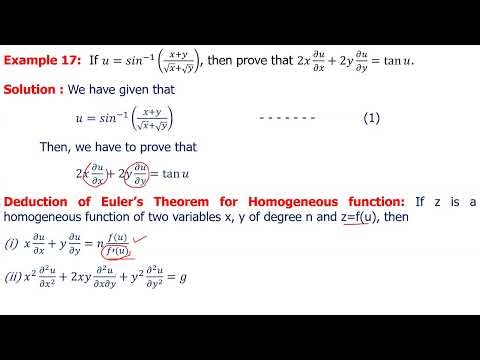 MFC-3-Unit-III-17-Deduction of Euler's Theorem for Homogeneous Function-01