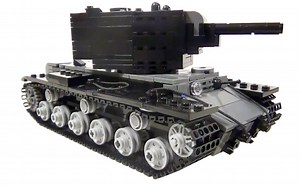 乐高MOC教程 苏联KV-2 重型坦克 拼搭指南