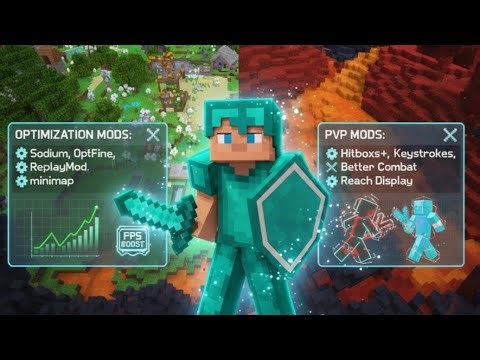 Minecraft PvP+Optimization mods for 1.21.11[Fabric]