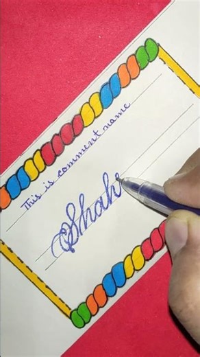 this is comment name #shorts #video #viral #cursive 👉🤔👈 #handwriting ✍️ #glitter ✨✨ #art