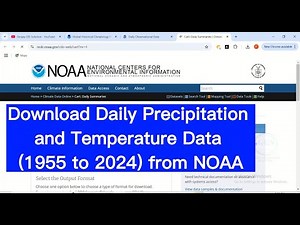 How to Download Daily Precipitation and Temperature Data (1955 to 2025) from NOAA for free