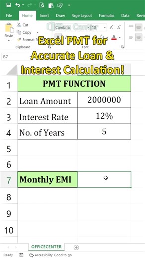 PRO Tip: Excel PMT for Accurate Loan & Interest Calculation! #excel #dataextractor #exceltips