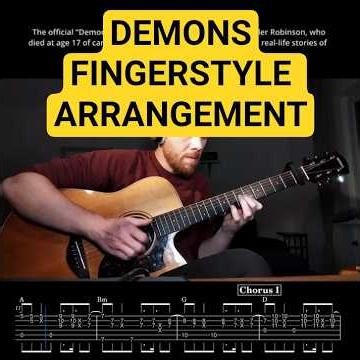 DEMONS - Imagine Dragons Fingerstyle Arrangement (+ Free Tab)