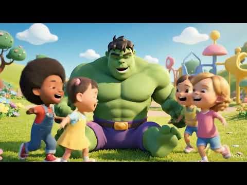 “Fun-Filled Cartoons: Avengers, Hulk, and Animal Friends”