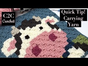 C2C (corner to corner) Quick Tip - Slip stitch It !