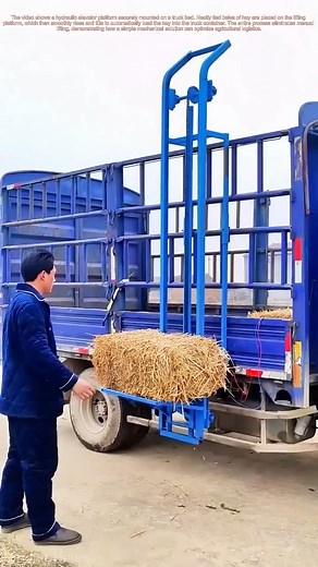 Farm Tech Upgrade: How Mobile Elevators Automate Hay Loading #elevator #machine | Farming Hours