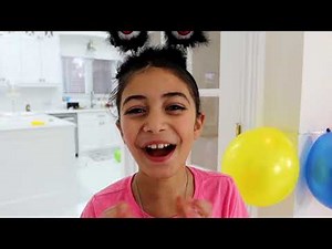 Heidi and Zidane with colorful balloons stories for kids