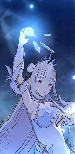 [Grand Cross] Frost Princess Ver. [Re:Zero] Ice Witch Emilia's special move animation!! [Re:Zero ...
