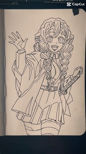 Mitsuri Kanroji Fan Art That Will Melt Your Heart 💘#shorts #satisfying #drawing