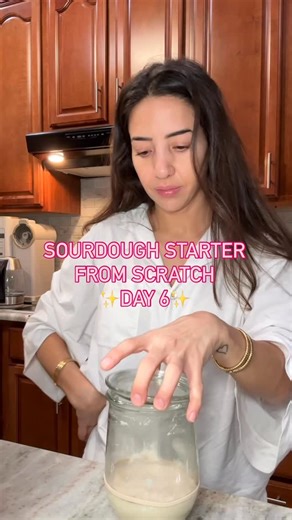 Ayat | Nutrition for Moms on Instagram: "Sourdough starter from scratch day 6 Not much is happening but we must keep going!! #sourdough #sourdougbread #sourdoughstarter #sourdoughdiscard"