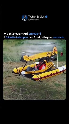 The Foldable Helicopter That Fits in Your Car Trunk – X-Control Janus-1 🚁
