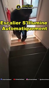 4.5K views · 80 reactions | Escalier LED Automatique  _____________________________ #omarcherkaoui #BIM #innovation #ingénieur #ingénierie #geniecivil #géotechnique #routes #travauxdeconstruction #maroc #bétonarmé #béton #armature #BTP #chantier #architecture #acier #france #hydraulique #dalle #technologie #ciment #briques #ferraillage #construction #chantier #chantiers #DIY | Omar Cherkaoui | Facebook