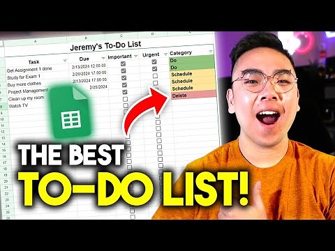 How to Make a TO-DO LIST in Google Sheets! *TUTORIAL* (Eisenhower Matrix)