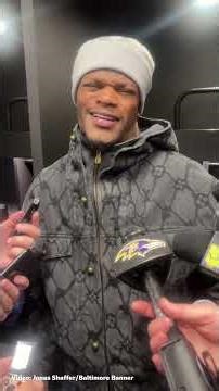 Lamar Jackson after suffering back injury in loss to Patriots