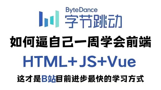 HTML CSS JS Vue全套零基础入门教程_整整14集，小白入门必备前端教程_前端基础_web前端-哔哩哔哩