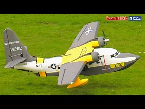 Avios Albatross HU-16 Flying Boat 1620mm (63.7") PNF: FLYING OFF GRASS !