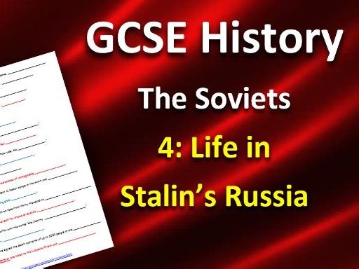 History File: Life in Stalin’s Russia. Video worksheets, differentiated. | Teaching Resources