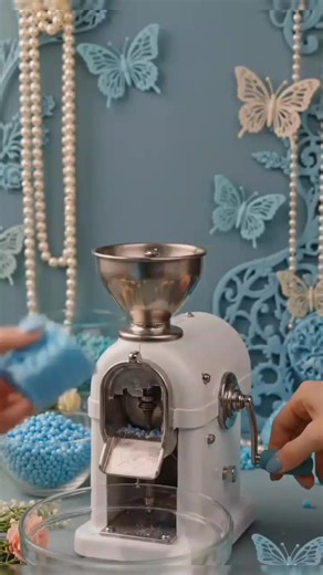 Blue Soap Crushing ASMR 💙 | Hand Grinder Machine | Super Satisfying Soap Crush #trending #ASMR #viralvideo #Shorts #SoapCrush