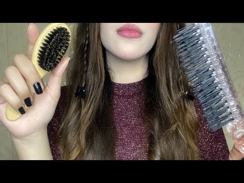 ASMR Hair Parting+ Braiding+ Baby Hairs Check+ Gel+ Invisible Clips (No Talking - Fast & Aggressive)