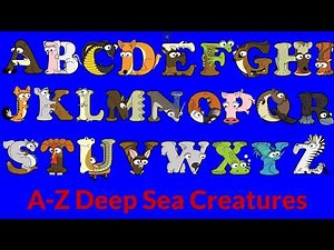 A-Z Deep Sea Creatures with Alphabetimals | Animal English Alphabet | ABC Animal Book |