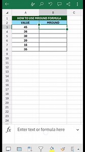 Excel MROUND Formula | Round to Nearest Multiple  #shortsExcel এ...