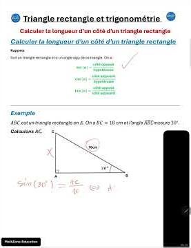How can you find the opposite side given the measure of an acute angle and the length of the hypo...