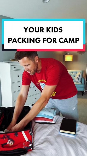 Your kids packing for camp 🌲 #TJvibes #birthorder #momsoftiktok #dadsoftiktok