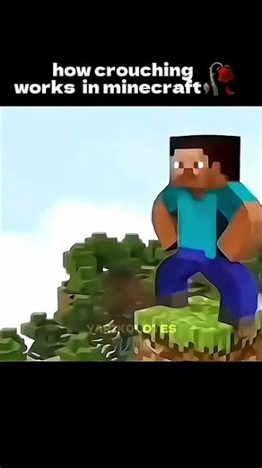 how crouching works in minecraft 🥀