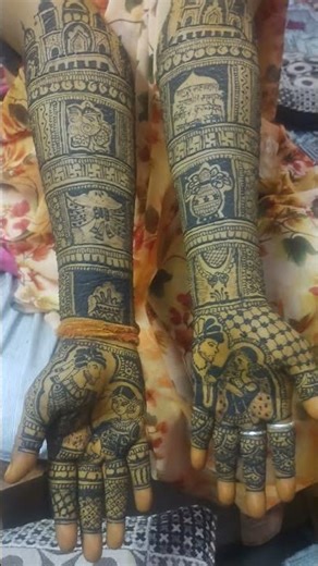 Bridal mehndi by Akanksha mehndi artist 😊😊#shortvideo #mehndi #bridalmehndi #mahndidesign2023 🙏👍🥰🥰😊