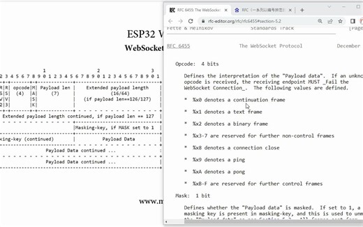 ESP32 WIFI教程十六: WebSocket数据帧格式