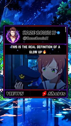Bro Glowup In Just a Second 🤯🔥 #anime #shorts